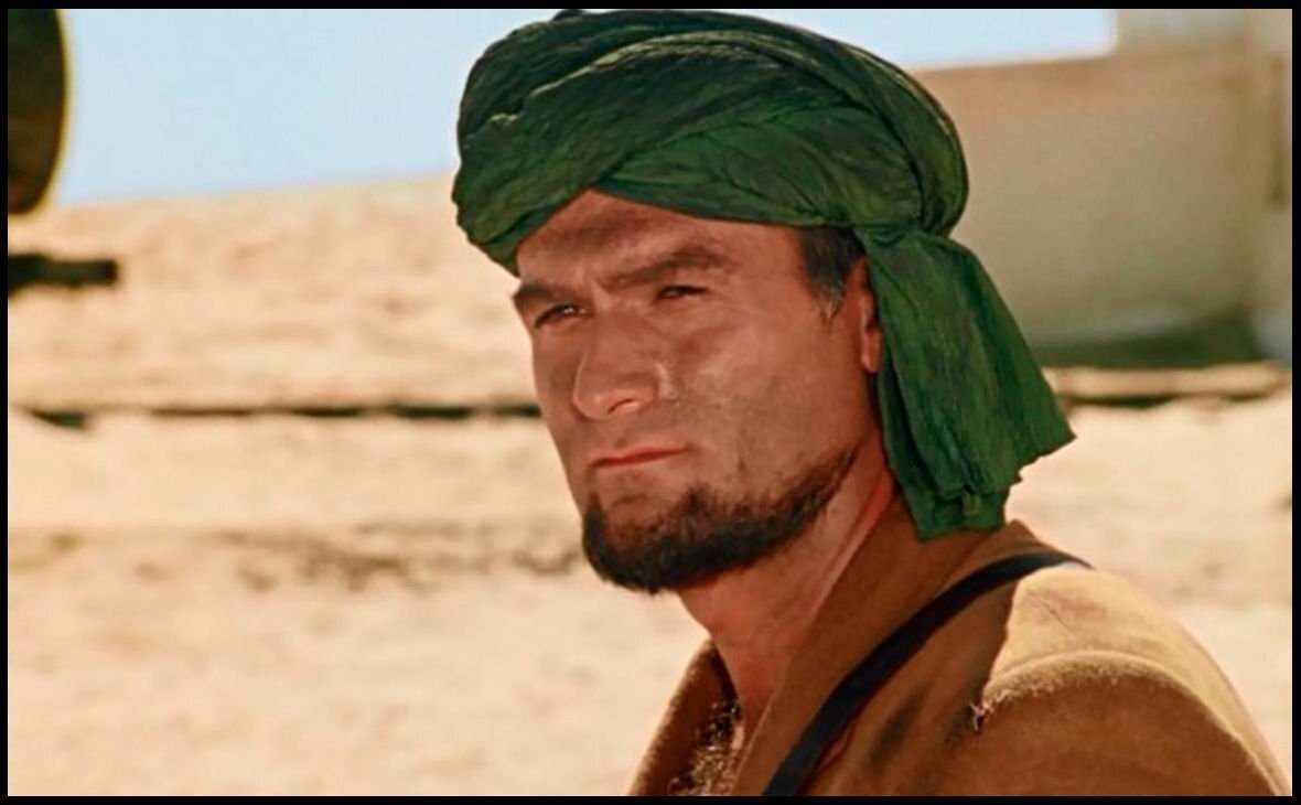 Кахи Кавсадзе в роли Абдуллы. Фото: х/ф «Белое солнце пустыни»