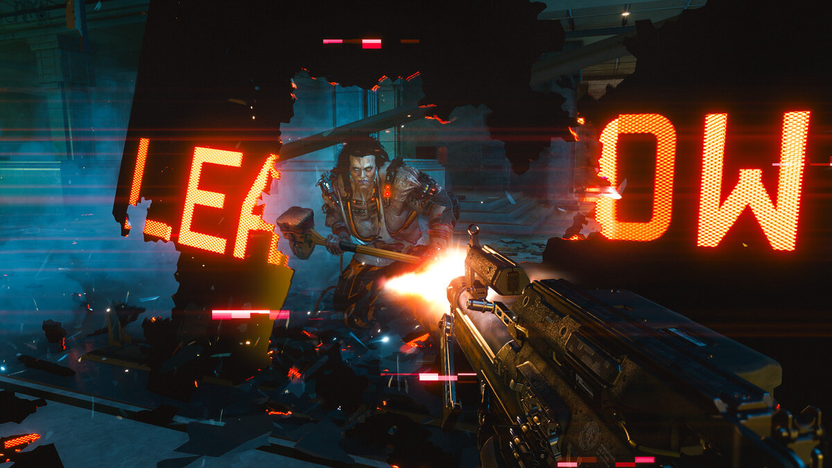 CDPR борются с багами Cyberpunk 2077, 2021 год, фото в цвете