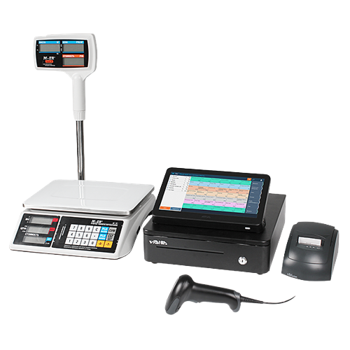 POS-терминала АТОЛ Optima+ фискальный регистратор Вики Принт 57Ф+ сканер АТОЛ SB 1101+ денежный ящик АТОЛ SB-245+ весы MERCURY M-ER 328-15.2 ACPX