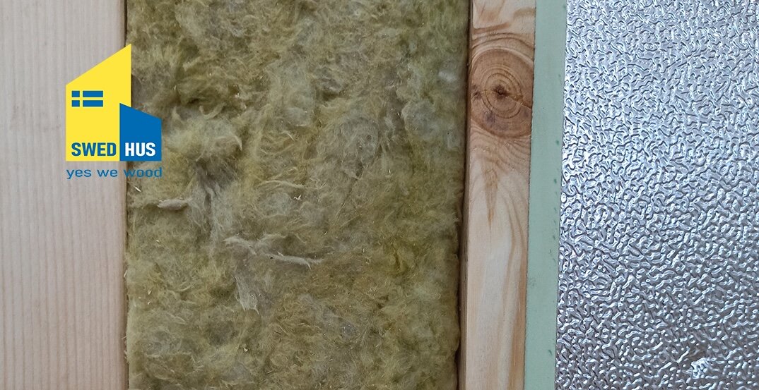 Утеплитель в стене дома SWEDHUS