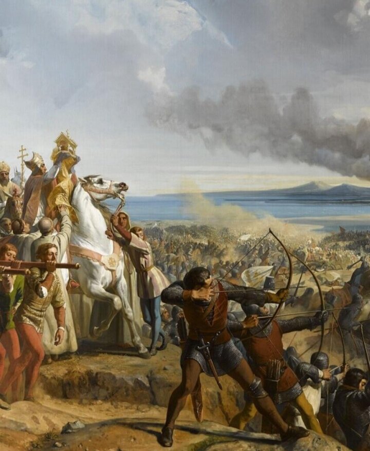Балдуин при Монжизаре. Шарль Ларивьер, 1843 год.