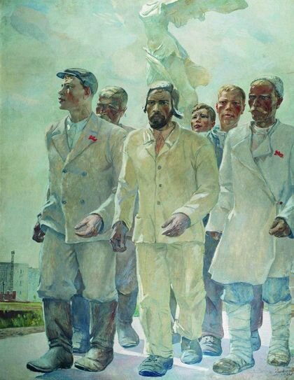    Александр Дейнека. Герои первой пятилетки. 1936