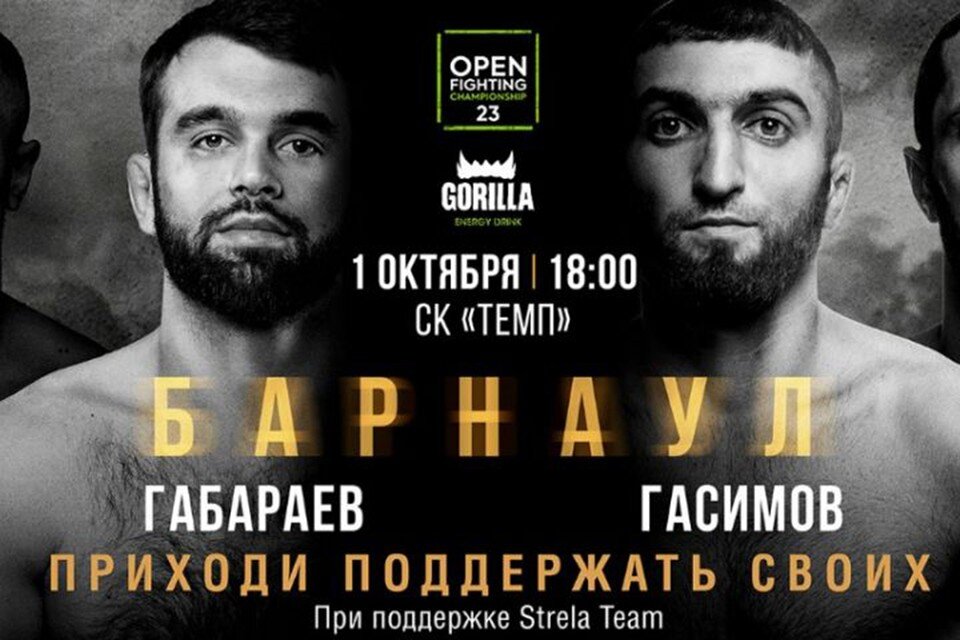     Турнир по MMA пройдет в Барнауле 1 октября  предоставлено организаторами