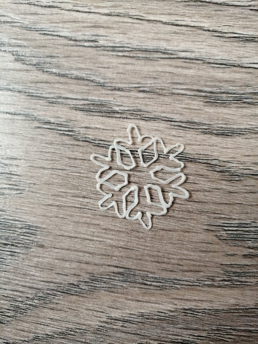 Снежинка 3D ручкой