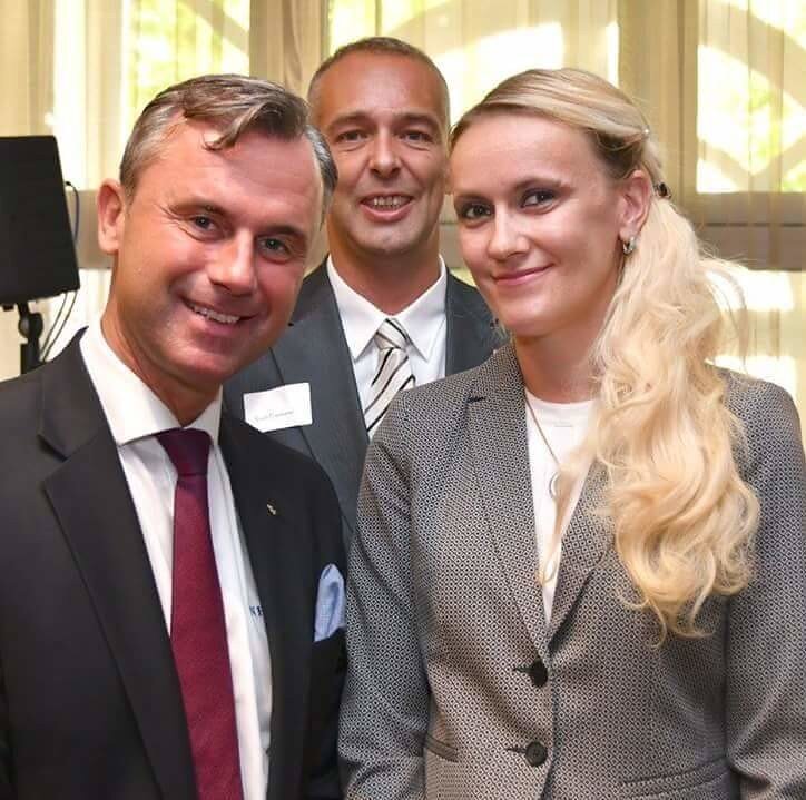    Аня -София , принц фон Анхальт и кандидат в президенты  Австрии Норберт Хефнер 