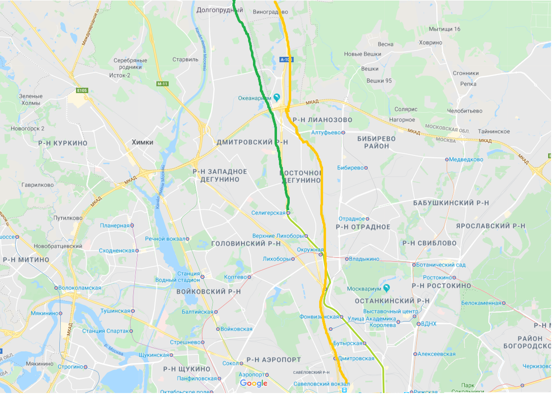 Даже сейчас традиция продолжается, по планам салатовая ветка должна протянуться до Долгопрудного, хотя  МЦД-1 там явно хватит и на севере Москвы она и так дублируют МЦД-1, так что новых маршрутов для жителей Долгопрудного и студентов Физтеха особа не появится.