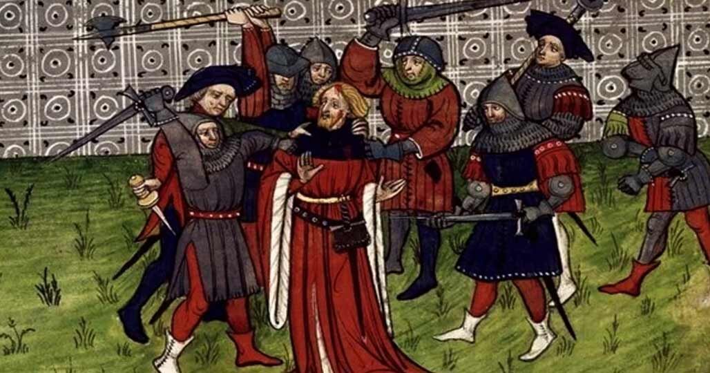 Грабеж путников вооруженными бандами в средние века был обычным делом