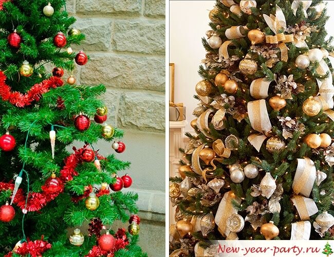 1.Новогодняя комбинаторика или классическая елка. Если вы не хотите останавливаться на каком-либо конкретном стиле , то для вас подходит Елка в классическом стиле.