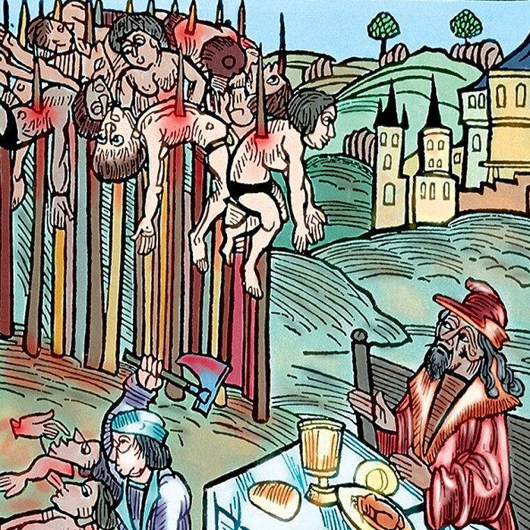 Любимым методом казни Влада Дракулы был кол.