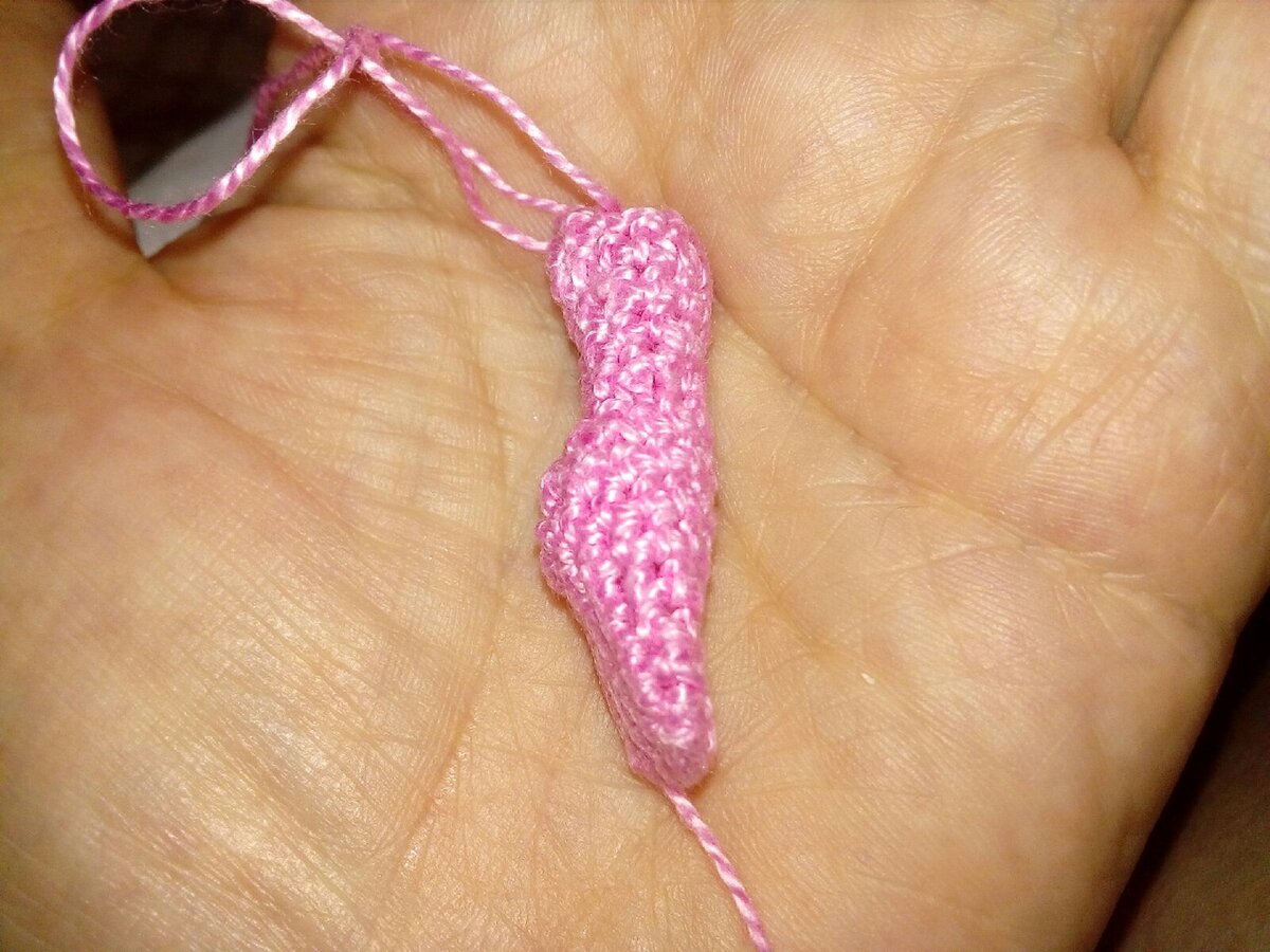 Вот такая ножка получилась для моей куколки