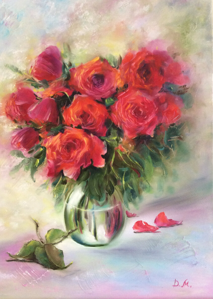 "Воспоминания о вечере" (70/50, холст/масло, 2016 г.) - Художник Диана Маливани