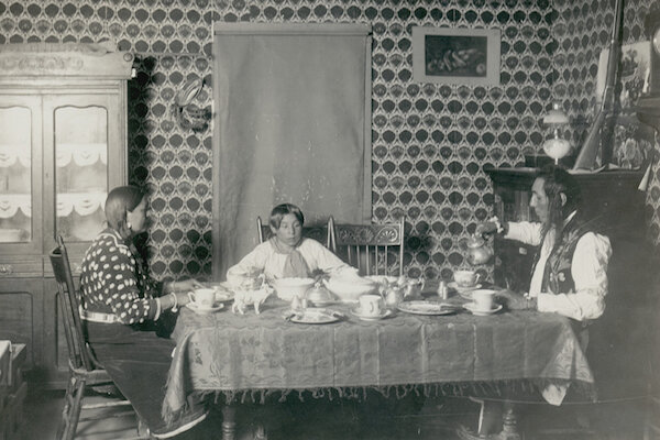 Семья индейцев чероки