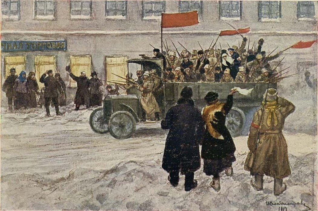 Картины октябрьской революции 1917