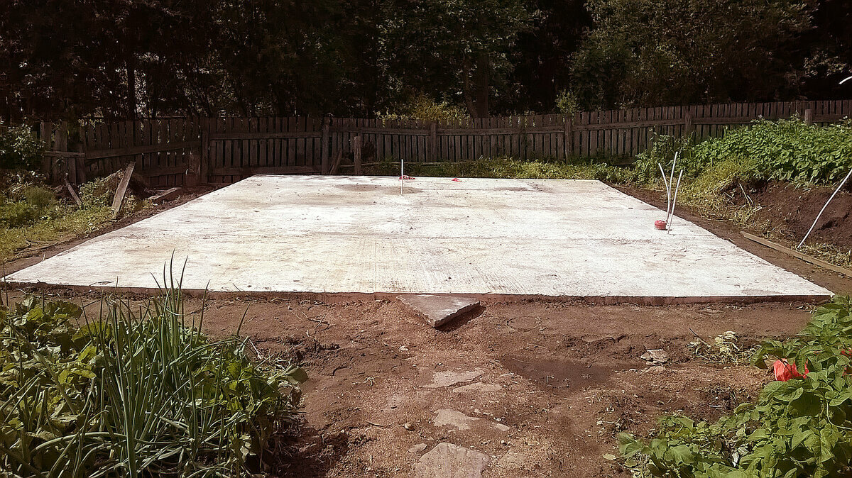 Утеплённая шведская плита (УШП) под каркасную баню