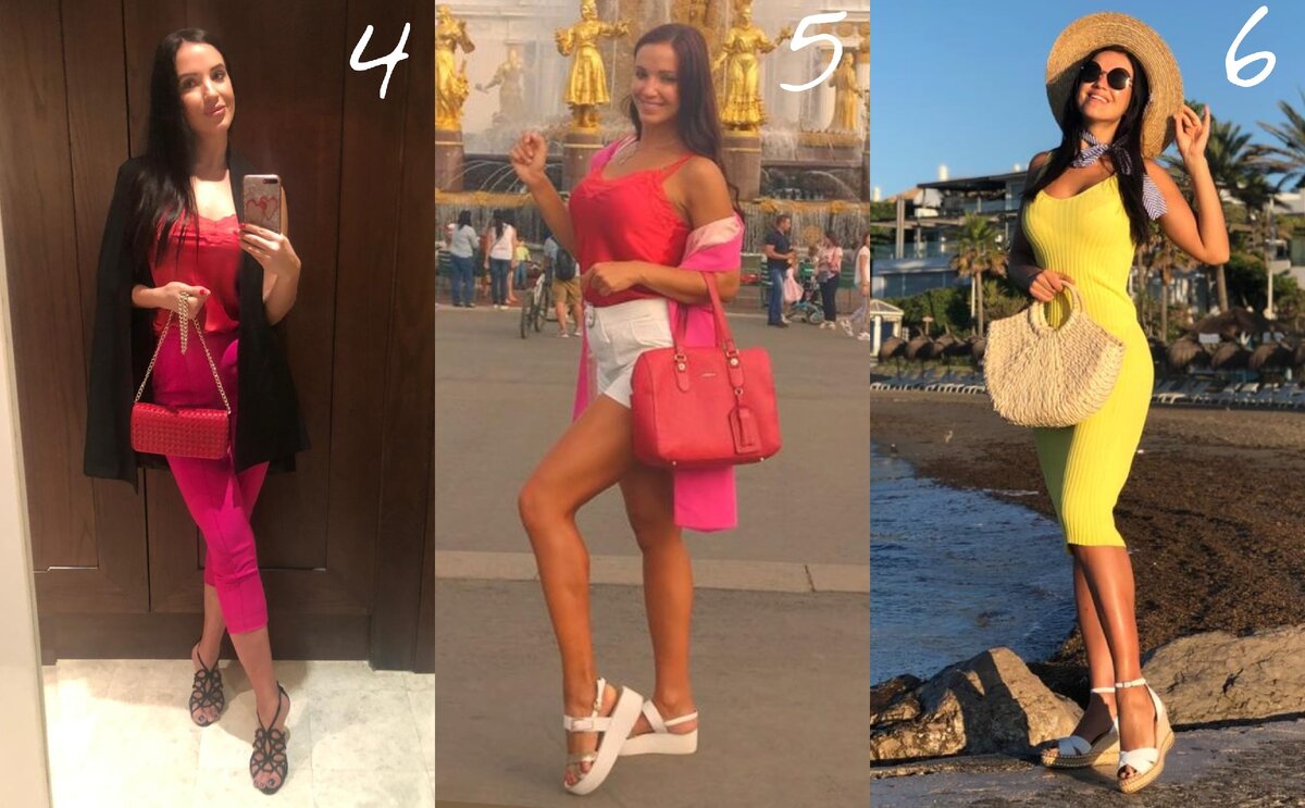 4 - сумка повторяет цвет топа, как и на фото 5