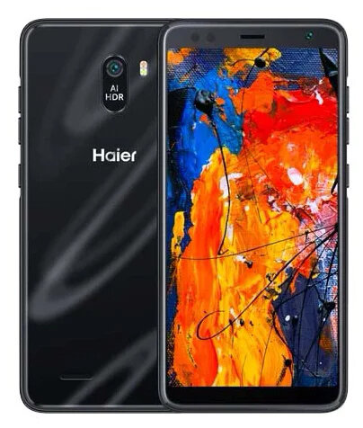 смартфон Haier Alpha S5 Silk в черном и синем цвете