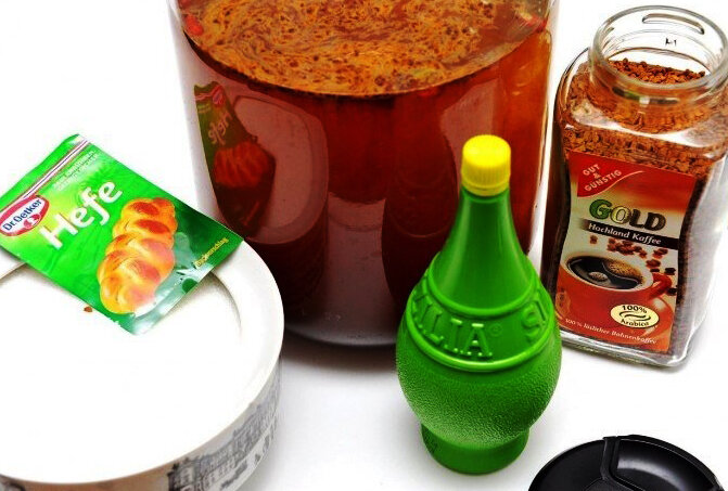 Ингридиенты для кваса на кофе