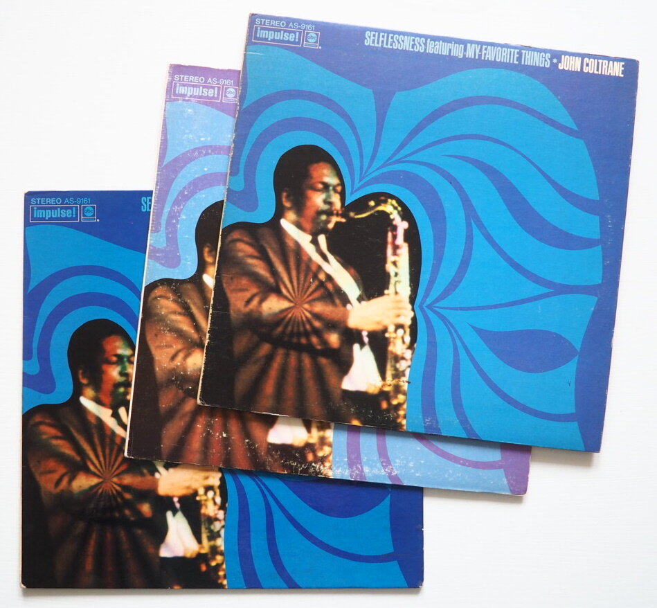 John Coltrane - Selflessness feat. My Favorite Things (Impulse! AS-9161). Ламинированная обложка внизу, посередине издание 72-го года