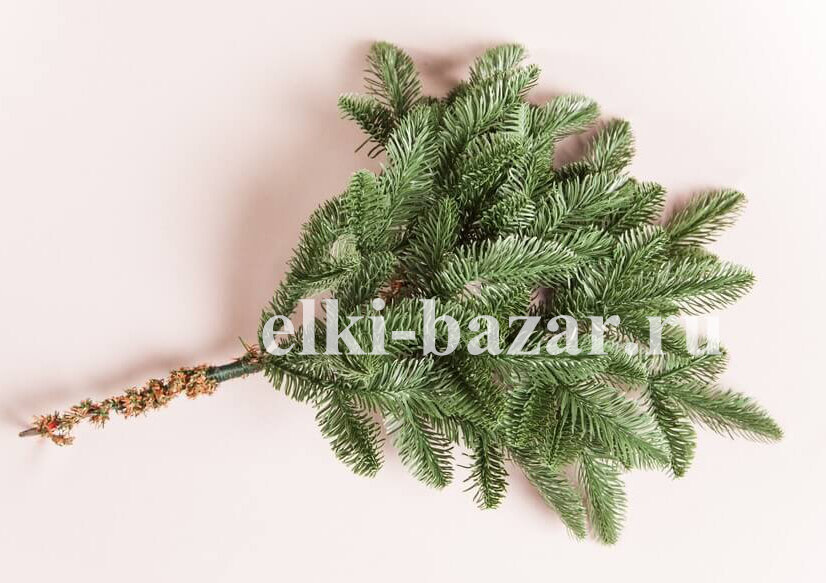 На фото ветка ели Нормандия из 100% ре резины