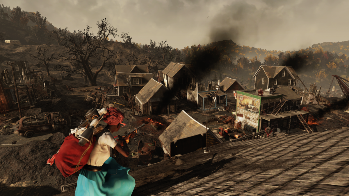 Вид на Уэлч в Фаллаут 76