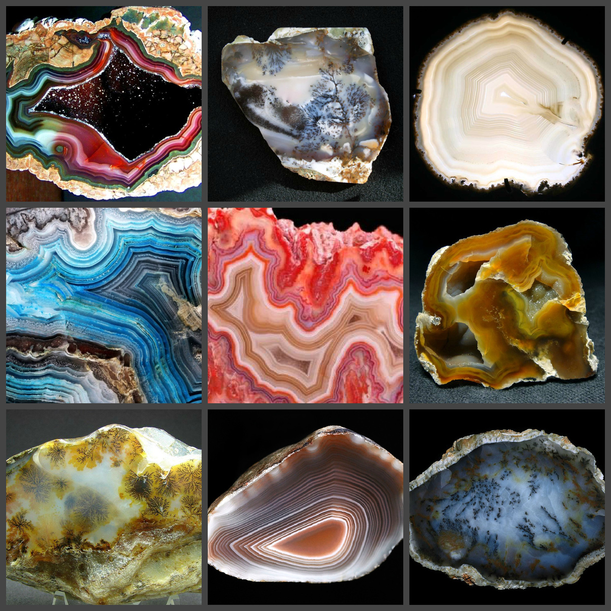 Примеры представителей агата