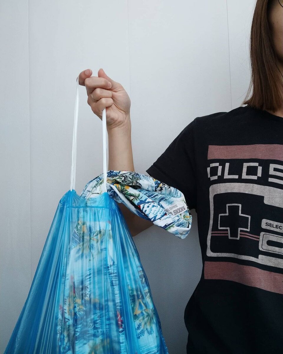 В прошлом году я вынесла пакетов 15