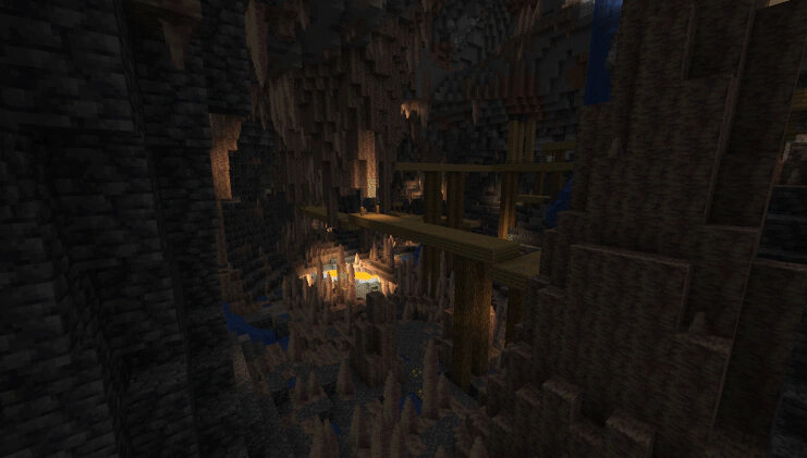 Вышла Minecraft 1, новая версия. Часть 2, обновление пещеры и горы.