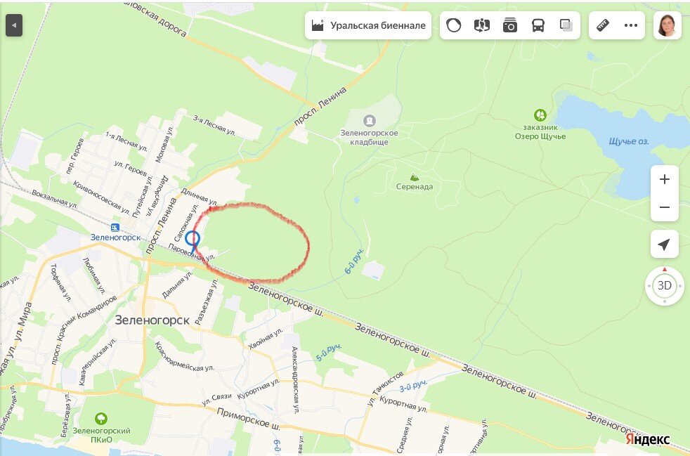 Парк зеленогорск карта