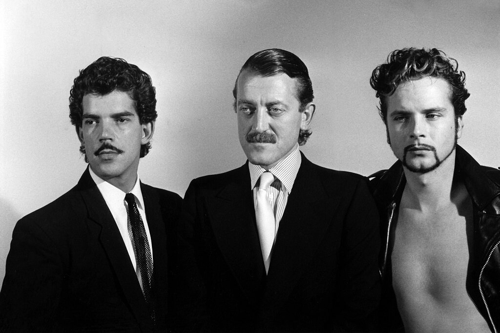 Первый состав Yello, продержавшийся пять лет и три альбома. Слева направо: Борис Бланк, Дитер Майер, Карлос Перон.