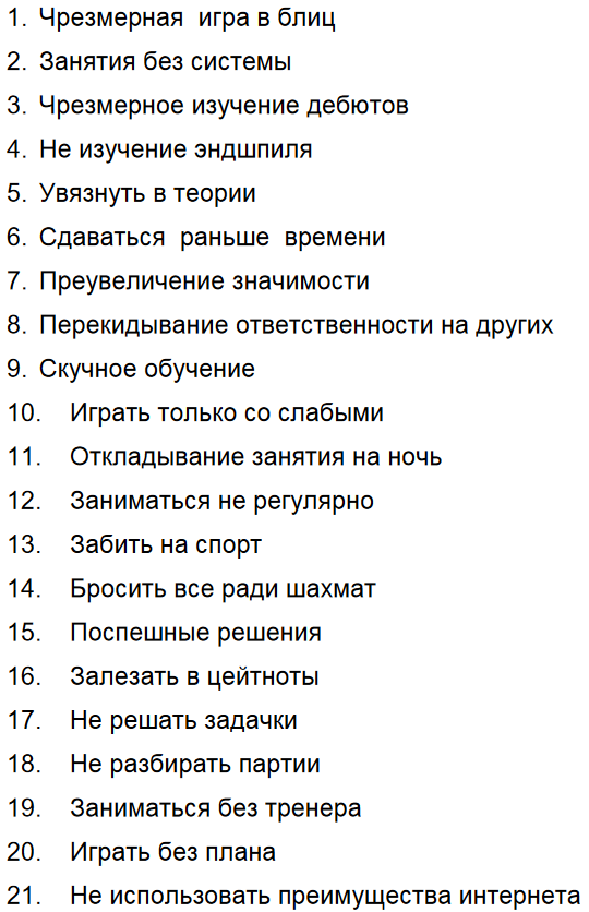 21 ошибка новичка. 21 ошибка новичка