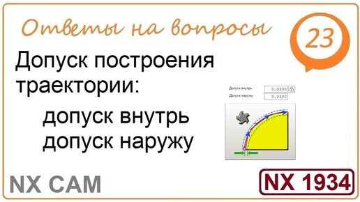 NX CAM. Допуск внутрь. Допуск наружу