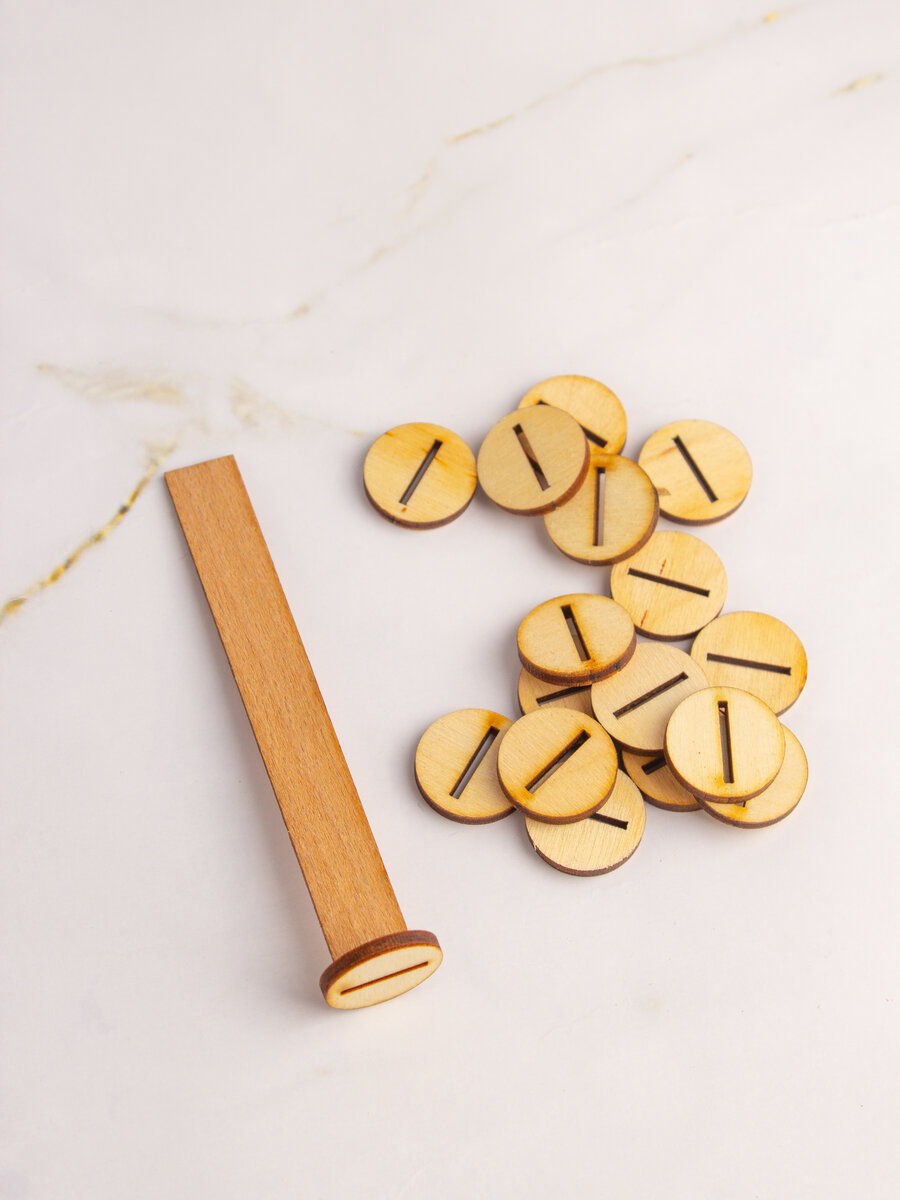 Деревянные фитили собственного производства 