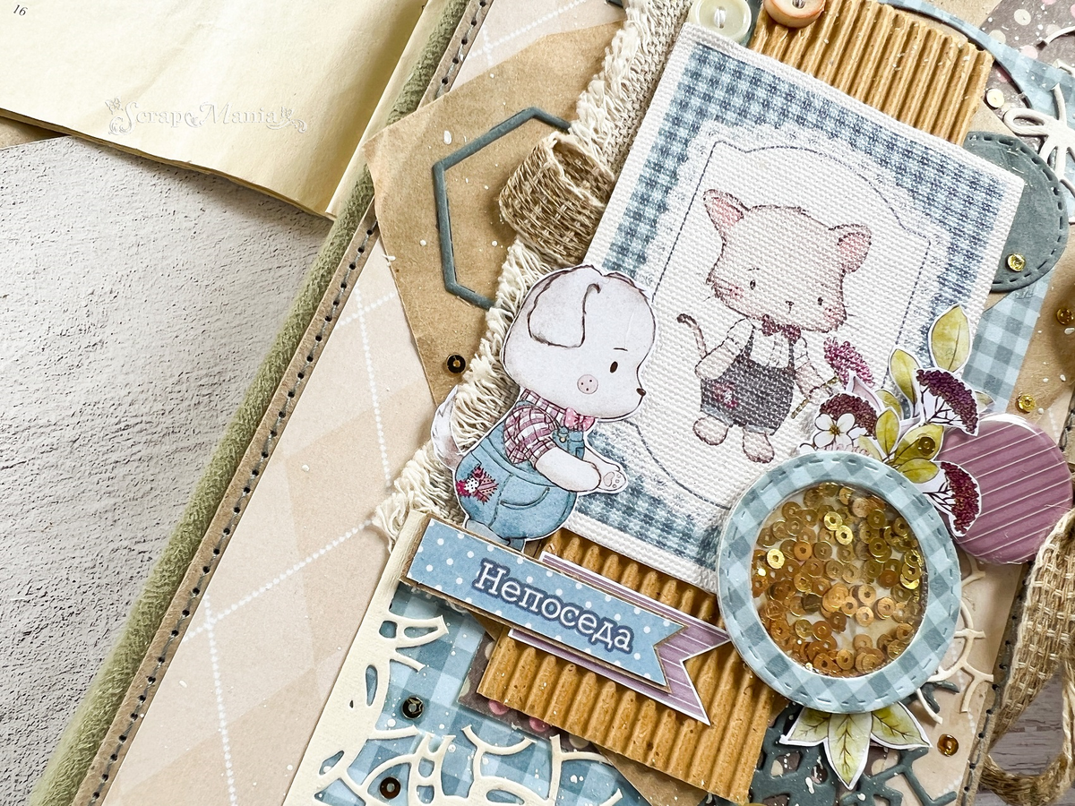 Детали декора обложки ➡