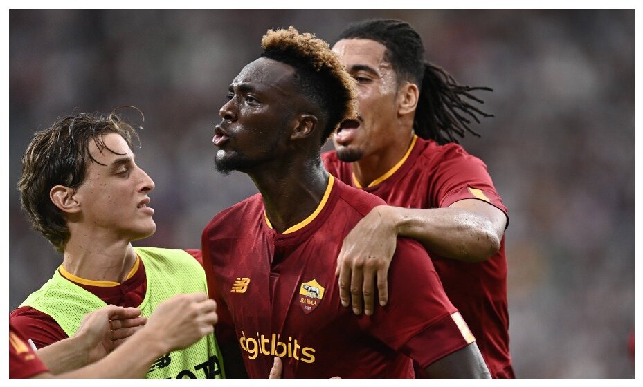    «Рома» отыгралась в матче с «Ювентусом» благодаря голу Абрахама. Фото: Global Look Press