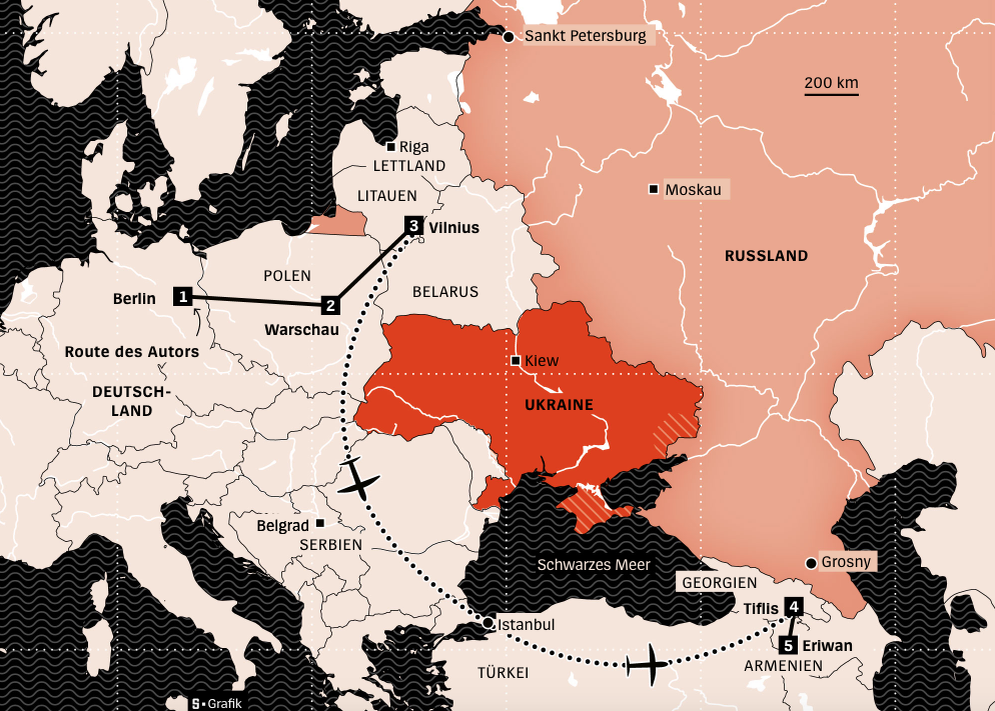 Как автор добирался до России