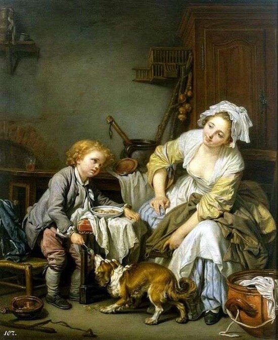 Жан-Батист Грез «Балованное дитя», 1765г.