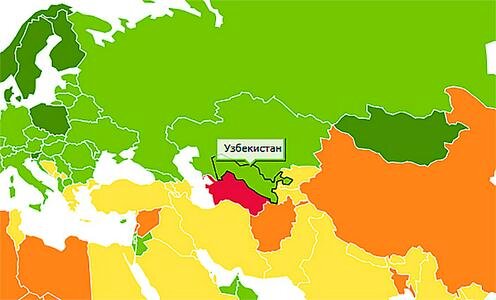 Скриншот карты рейтинга Open Data Inventory