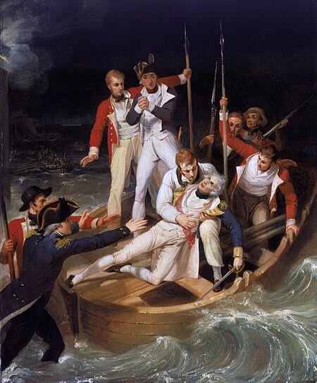 Richard Westall, Ранение Нельсона под Тенерифе в ночь 24 июля 1797 