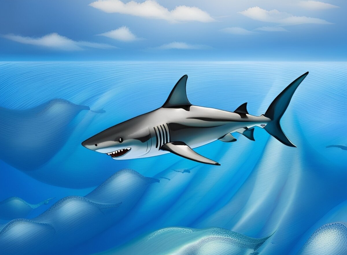 Авторский рисунок. Акула