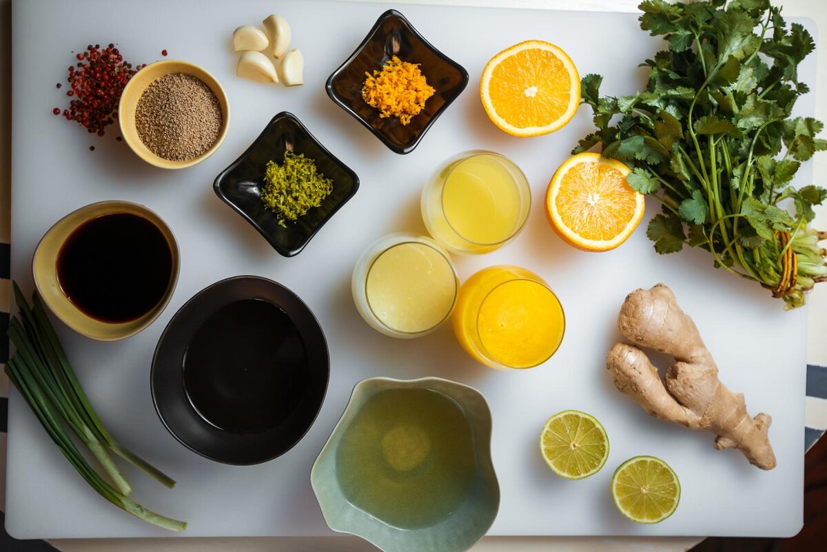 Ингредиенты для тартара