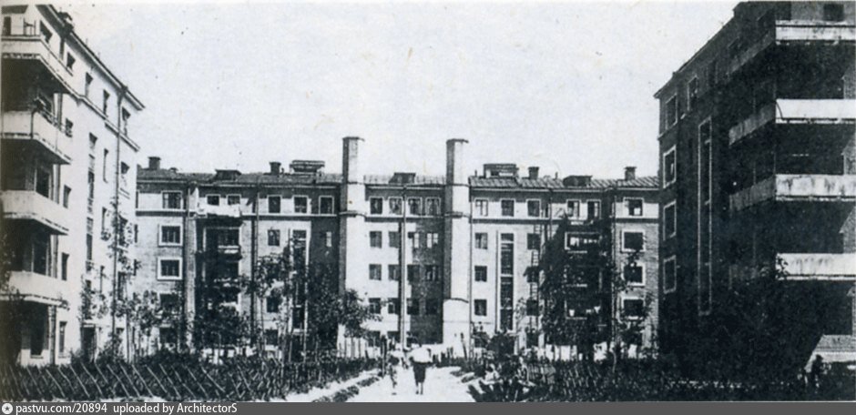 1-я Дубровская улица. Дома для рабочих №№5, 5-А, 7, 1929 г. Источник: А. Латур.