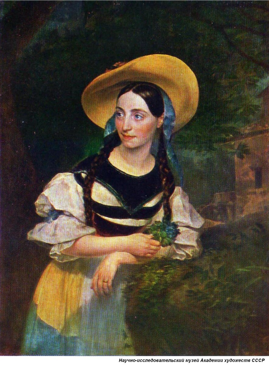 К. П. Брюллов. 1799-1852. Портрет Фанни Персиани. 1834