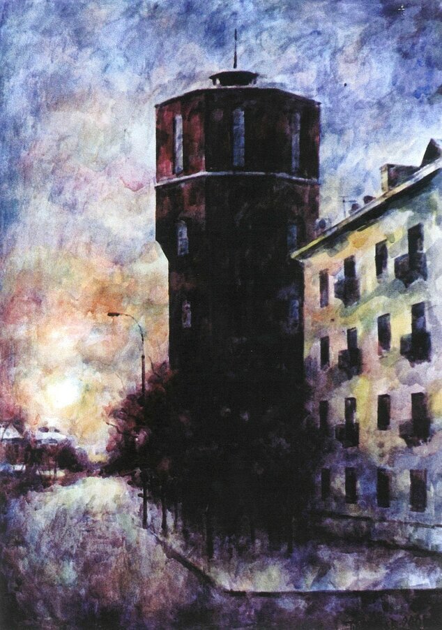 Борис Паромов. Башня. Закат. 2001 