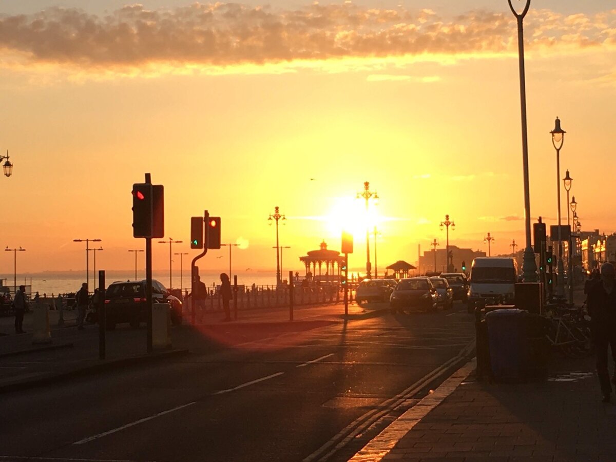 Закат в Брайтоне