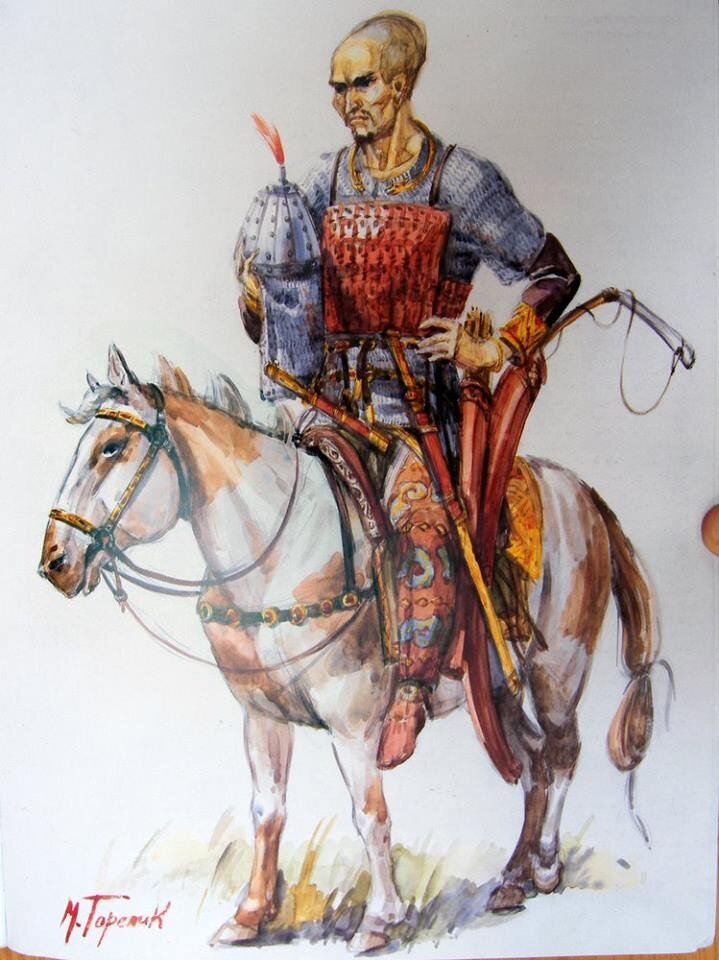 Воин хунну - народа,  на первых порах составившего основу наемных войск Китая. 