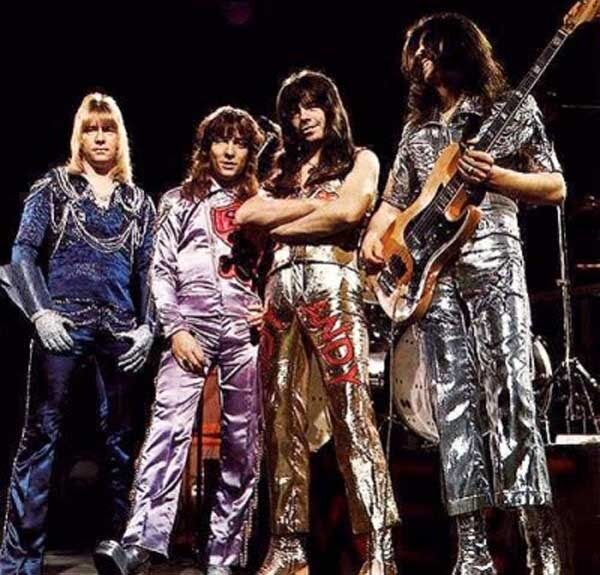 Sweet в своих «glam outfits» перед концертом в 1973-м году.