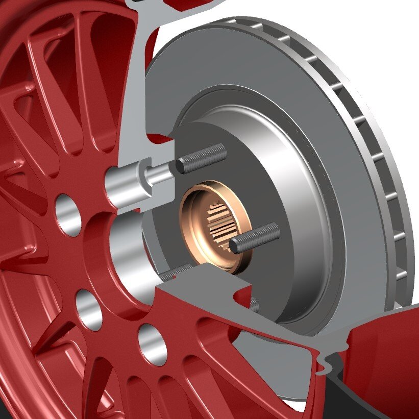 Монтаж колеса на ступицу автомобиля