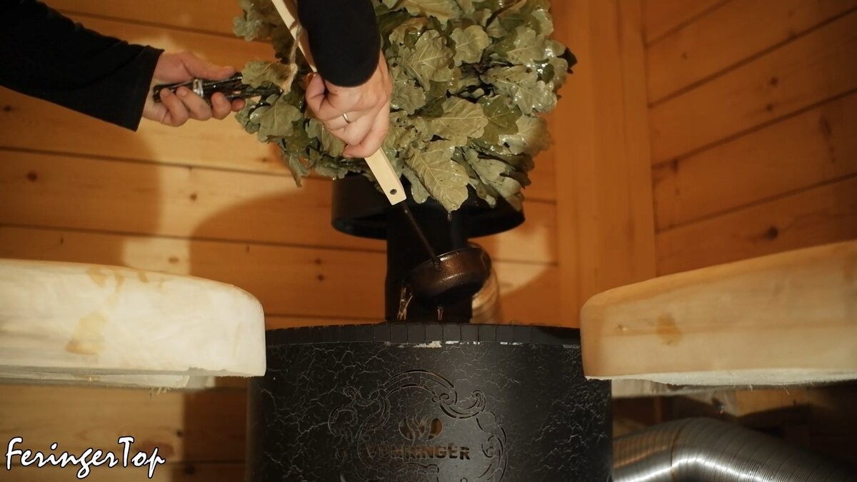 Запаривание веника в бане. Именно ЗАПАРИВАНИЕ!