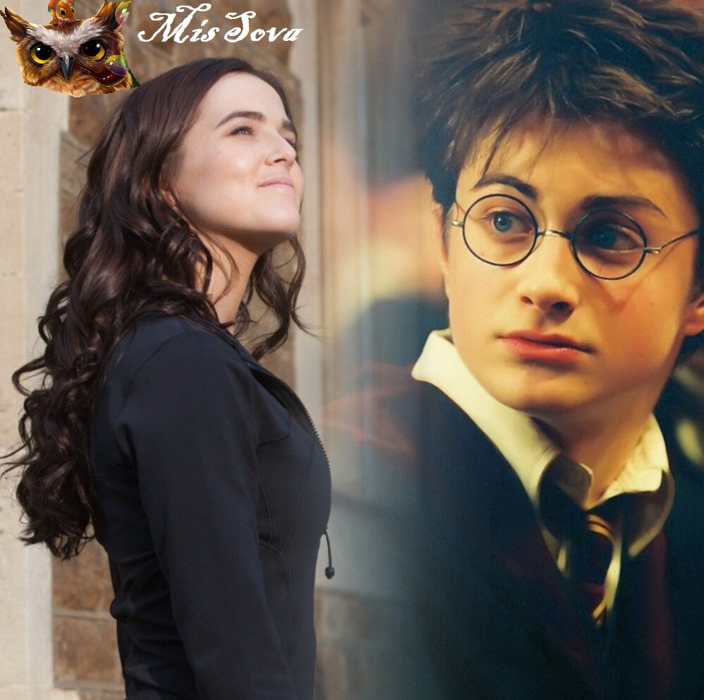 Два главных героя двух разных серий. Кто круче: волшебники или вампиры? :) Коллаж авторский