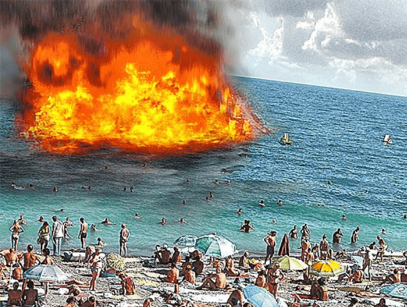 Горение Чёрного моря в 1927 году.